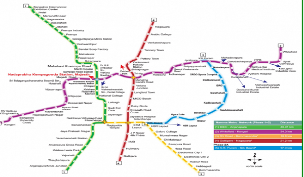 About Metro Map Bangalore